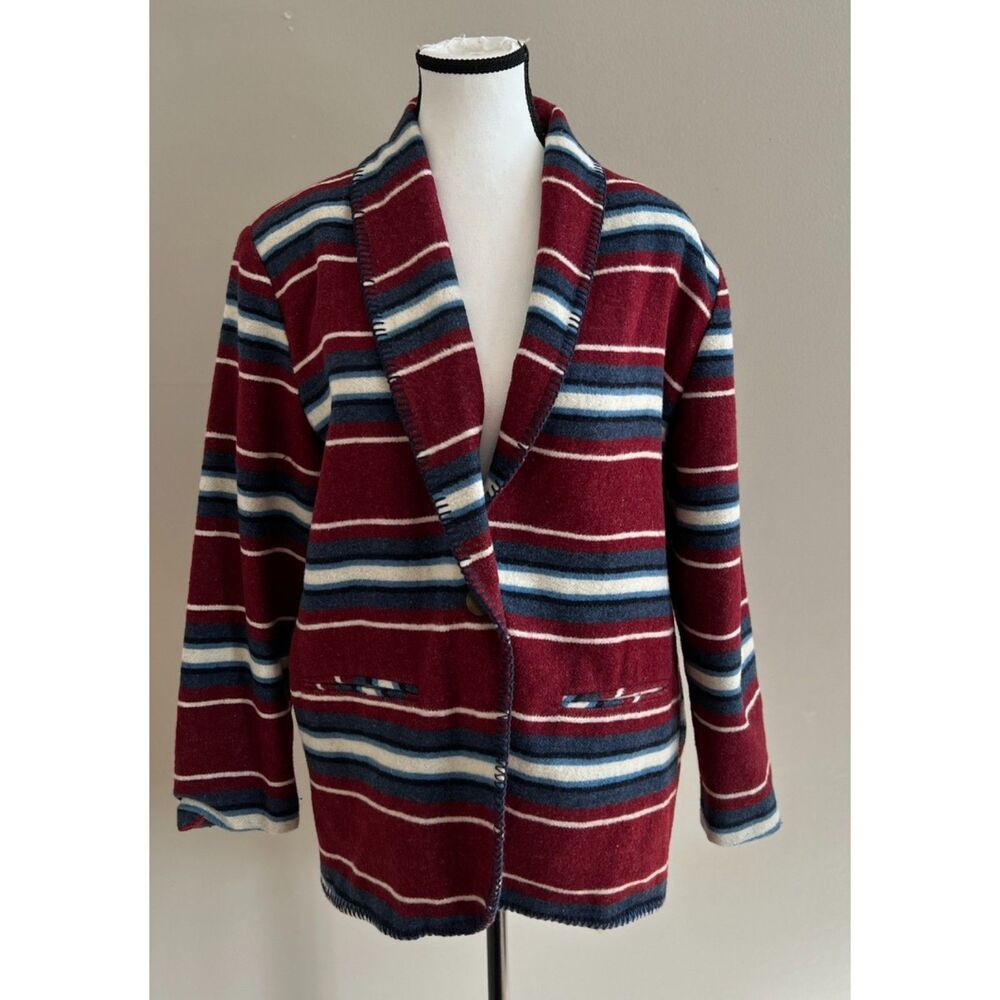 First Option Petite wool-blend Southwest/Aztec style blazer
